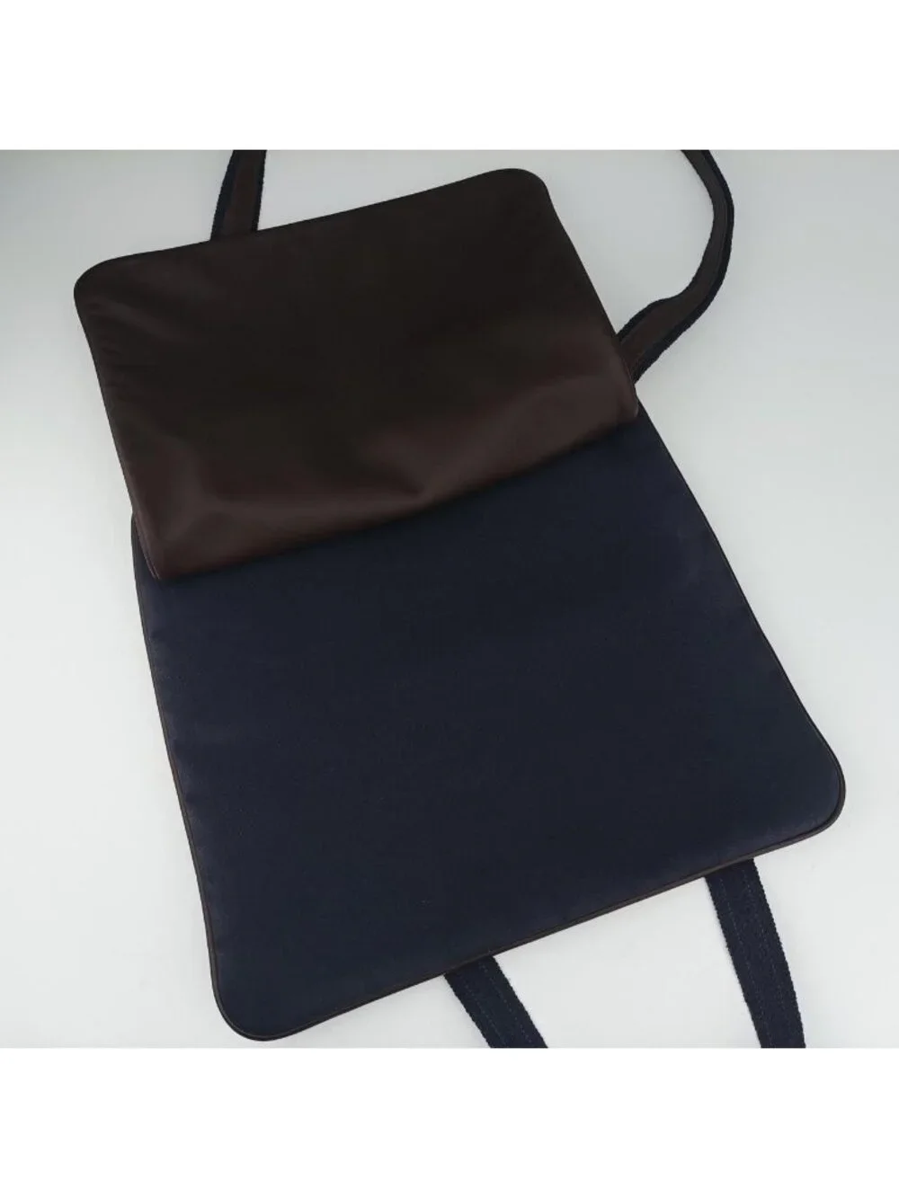Hermes Mrs Hippie Black Toile Officier Veau Shoulder Bag